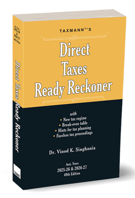 Direct Taxes Ready Reckoner A.Y. 2024-25 & 2025-26